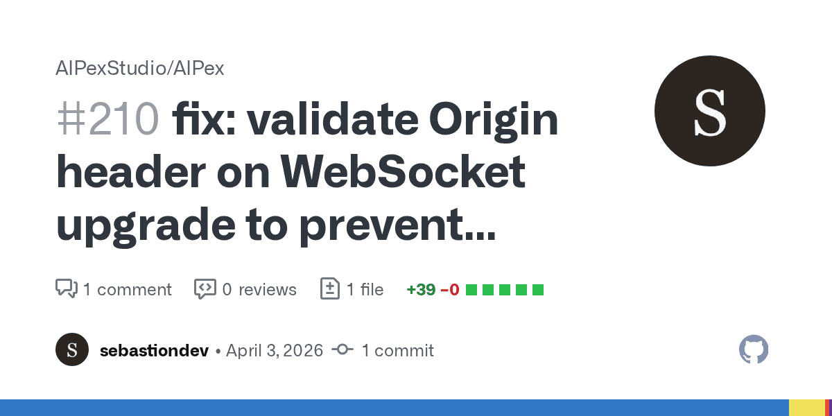 AIPex's localhost daemon let any website control your browser through a WebSocket