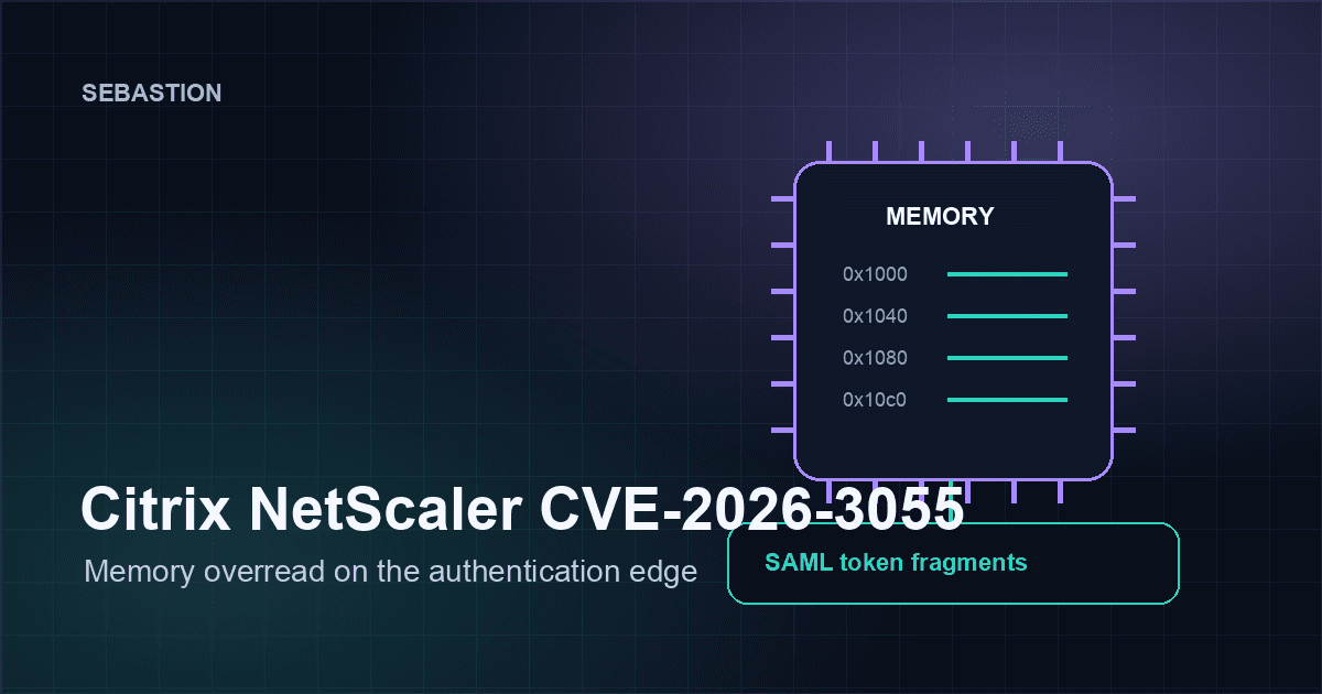 CVE-2026-3055 gives unauthenticated attackers a read window into NetScaler memory